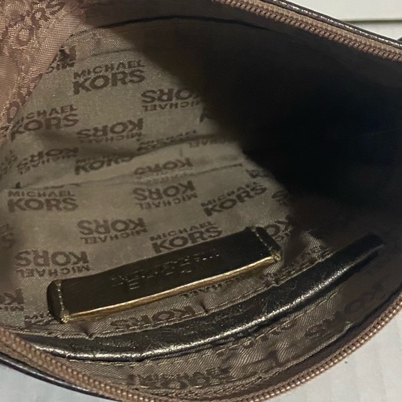 Michael kors small bronze distressed leather bag - Picture 7 of 9